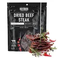 The Meat Makers Peppered Beef Jerky Steak (200g) - Getrocknetes Rindersteak Proteinreiches Rindfleisch Dörrfleisch Trockenfleisch Für Menschen Trocken Fleisch Beef Jerky Snack.