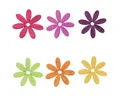 Viana Streudeko Holzblumen Streudeko Tischdeko Sommer Bunt 4cm 72 St