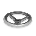Ganter Normelemente | Handrad Gusseisen | DIN 950-GG-160-B14-A - Durchmesser d1: 160mm; Bohrung d2: 14mm