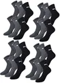 PUMA Unisex Short Crew Socks Socken Sportsocken MIT FROTTEESOHLE 12er Pack anthracite / grey 207 - 43/46