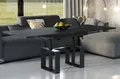 Endo-Möbel Couchtisch Empoli 110 bis 170 cm Wohnzimmertisch Synchronauszug (Beton Dunkel)