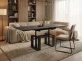 Endo-Moebel Couchtisch Empoli - ausziehbar 110-170cm und höhenverstellbar Doppellift Metall, Couch- & Esstisch, modern Design, Wohnzimmertisch, Multifunktionstisch