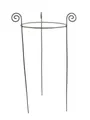 Hirsch Terracotta Rankgitter Staudenhalter BODO rund Ø 40 cm H 95 cm Vollmetall, Ø 40 - Höhe 95 cm