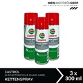 Castrol Chain Spray O-R Motorcycle Chain Care Kettenspray Motorrad 3x400 ML