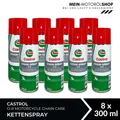 Castrol Chain Spray O-R Motorcycle Chain Care Kettenspray Motorrad 8x400 ML
