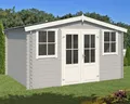 LASITA MAJA Gartenhaus Dallas, BxT: 411x312 cm, Blockbohlenhaus 28mm
