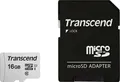 Transcend microSD16GB Cl10SDXC/SDHC 300S TRC silber,