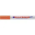 edding 8750 Industrie Lackmarker - orange - 1 Stift - Rundspitze 2-4 mm - Lackstift zum Beschriften von staubigen, leicht öligen Oberflächen, Reifen, Metall, Glas und Holz - permanent, wasserfest