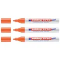 EDDING Set mit 3 Markern für Farbe 8750, speziell für Industrie, Orange, 2-4 mm