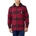 Carhartt Bekleidung Flannel, Fleece Jacke schwarz/rot XL