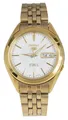 Seiko 5 Gold Tone Stainless Steel White Dial 21 Jewels SNKL26K1 Men's Watch