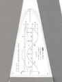 M + R Parabelschablone transparent