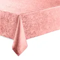 Hochwertige Tischdecke mit Saumrand Harmony Altrosa Oval 135 x 180 cm pflegeleicht