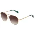 Ted Baker TB 1682 Herren-Sonnenbrille Vollrand Pilot Metall-Gestell, grün
