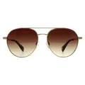Ted Baker TB1682 Konrad 407 antik-gold-braune Sonnenbrille mit Farbverlauf