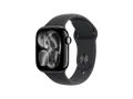 APPLE Watch Series 11 GPS 42, 2025 Smartwatch Aluminiumgehäuse Fluorelastomer, 130-180 mm, Diamantschwarz