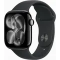 APPLE Watch Series 11 GPS 42mm Jet Black Aluminium Case mit Schwarzem Sportarmband - S/M