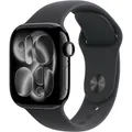 Apple Watch Series 11 Sportarmband S/M 42mm Aluminium GPS diamantschwarz/schwarz