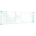 Tulup Küchenrückwand Glas-Küchenabdeckung, Glasplatten, Schutzabdeckung, Küchenplatte 100 cm x 30 cm