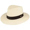 Breiter Strohhut Eleganter original Panama Hut UV-Schutz 50+ weiß S