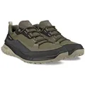 ECCO Wanderschuhe ULT-TRN Low (wasserdicht, Nubukleder) schwarz/dunkelgrün Herren