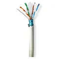 Nedis Netzwerk-Kabel Rollen | CAT6 | Solid | F/UTP | Reines Kupfer | 305.0 m | Innenbereich | Rund | (F/UTP, CAT6, 305 m) (CCBG8526GY305S)
