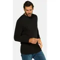JP1880 Rundhalspullover Pullover runder Ausschnitt JP1880-Stick Baumwolle schwarz 7XL