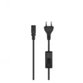 Hama Netzkabel mit Eurostecker Schalter 2-Pin-Stecker Doppelnut 2 m Strom/Netzteil 2 m 2-polig