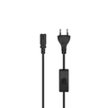 HAMA Netzkabel mit Eurostecker, Schalter, 2-Pin-Stecker, Doppelnut #2739092