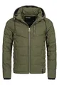 Indicode Herren Circus Steppjacke in Daunenjacken-Optik | Winterjacke Übergangsjacke Army, XXL