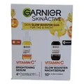 Garnier Vitamin C Glow Booster Duo Serum Tag und Nacht mit Anti Dark Flecken Ser