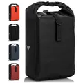 Unisex Aus Tarpaulin Gepäckträgertaschen, Schwarz Glossy, 48 X 25 X 14 Zentim...