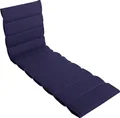 LILENO HOME Sonnenliege Auflage als [1er Set - Rollliege] in Dunkelblau - Gartenliegen Auflage perfekt für Strandliege - Polster Auflage für Gartenliege (200x60x4,5cm)