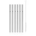 Baric Trinkhalm-Set Cromargan®, 18 cm, 6-teilig plus mit Reinigungsbürste