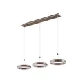 Lucande LED Kolo dimmbar (Modern) in Braun (3 flammig,) Wohnzimmerleuchte