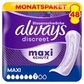 Always Discreet Inkontinenz-Einlagen Maxi Für Frauen, Saugstärke 7, 48 Stück, Extra Sicher Bei Blasenschwäche, Geruchskontrolle