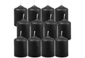 HS Candle Stumpenkerze aus Wachs (12-tlg., Dekolicht), Ø4xH6 cm Teelichtgröße, 7h Brenndauer je Kerze, Wachsmischung