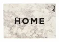 Mad about Mats Fußmatte Blink, Türvorleger, Schmutzfangmatte, Haustür, mit Spruch: Home, Marmor Optik, Indoor & Outdoor, Grau, Meliert, maschinenwaschbar, rutschfest, 50 x 75 cm