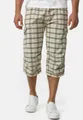 Indicode Cargoshorts Herren Nicolas Check Cargo Shorts Herrenshorts aus einer robusten Materialmischung