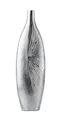 MichaelNoll Dekovase Vase Dekovase Aluminium Silber Deko Metall 44 cm