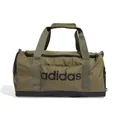 Adidas Unisex Essentials Linear Duffel Bag, Olive strata/Black, S