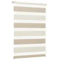 Sekey Doppelrollo Klemmfix ohne Bohren für Fenster, Zweifarbig Doppelrollo 130 cm breit, Duo Rollo Jalousie Sonnenschutz, 130x150cm, Beige & Braun