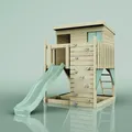 PolarPlay Stelzenhaus Polarstern aus Holz in Grün
