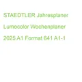 STAEDTLER Jahresplaner Lumocolor Wochenplaner 2025 A1 Format 641 A1-1