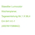 Staedtler Lumocolor Wochenplaner, Tageseinteilung 84,1 X 59,4 Cm 641 A1-1 (40078