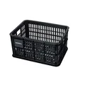 Basil Fahrradkiste für den Vorderradgepäckträger Crate S, Black, 40 cm x 29 cm x 21 cm, 25 Liter, 21055