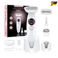 Dreifach Damen Rasierer 3in1 Vollkörper Rasur Wasserdicht USB Lad