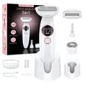 Damenrasierer 3in1 Wasserdicht USB Lade Elektrisch