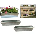 2er Set Zink Paletten Blumenkästen Balkonkästen Einsatz für Europaletten 38 cm