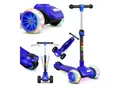 KIDIZ® Roller Kinder Scooter X-Pro2 Dreiradscooter mit PU LED Leuchtenden Räder Kinderroller faltbar Tret-Roller höhenverstellbarer Cityroller Kinderscooter für Jungen Mädchen 3-12 Jahre